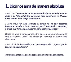 Alternative view of 5 Absolutos Espirituales - [5 Spiritual Absolutes in Spanish]