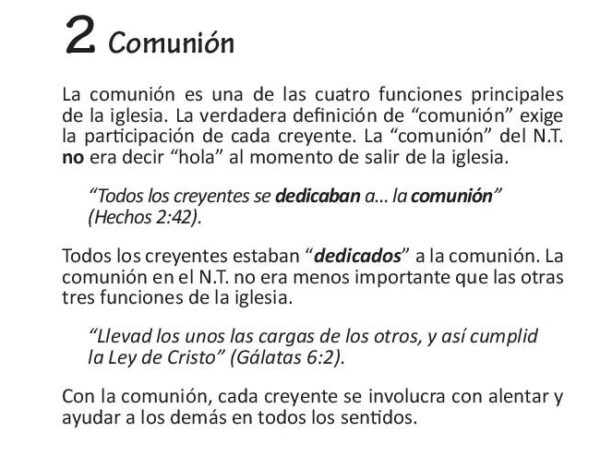las 4 Funciones de la Iglesia - [the 4 Church Functions in Spanish] - Image 5