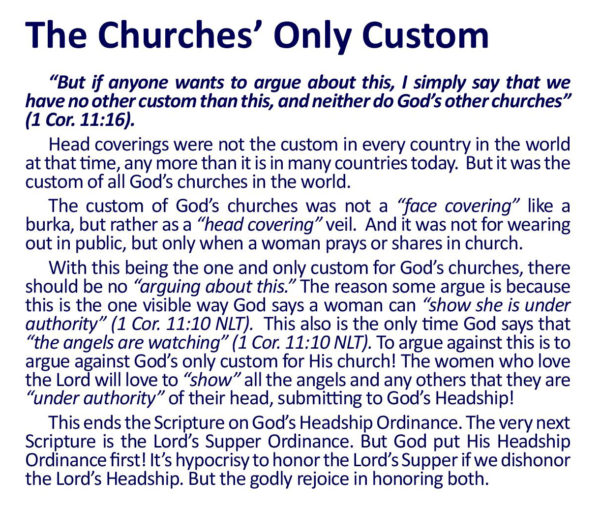 God's Headship Seen In Head Coverings - Image 9