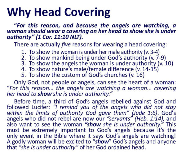 God's Headship Seen In Head Coverings - Image 8