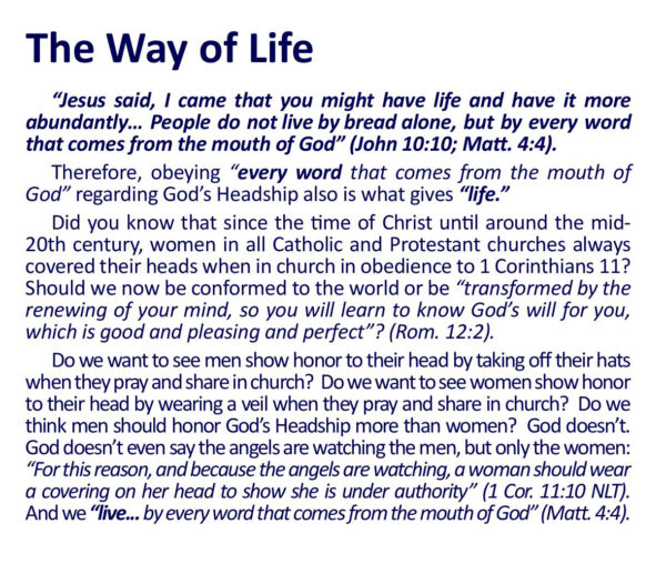 God's Headship Seen In Head Coverings - Image 6