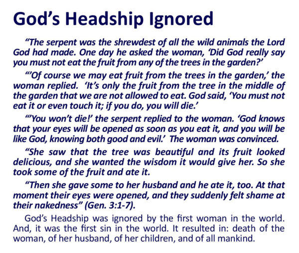 God's Headship Seen In Head Coverings - Image 4