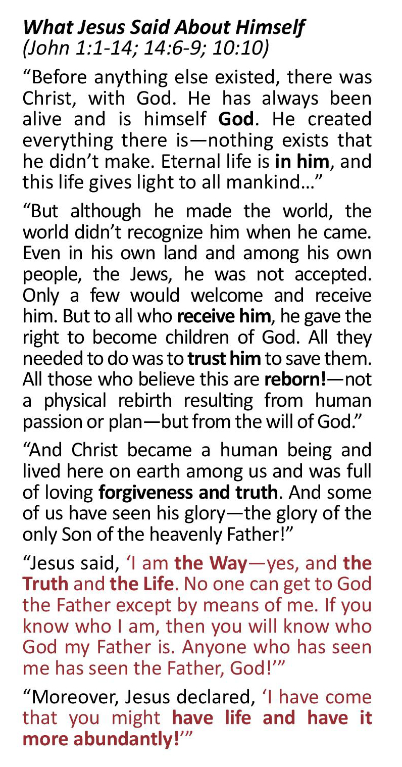 Tract - What did Jesus say - Image 2