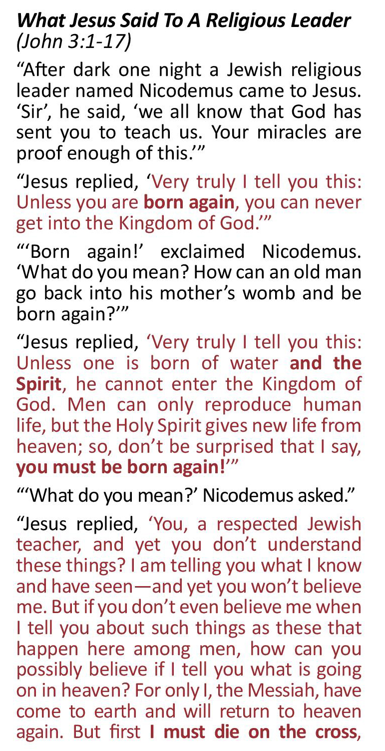 Tract - What did Jesus say - Image 3