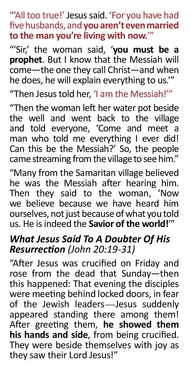 Tract - What did Jesus say - Image 5